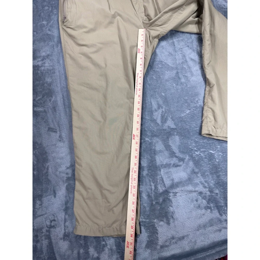 Clothing Arts P^cubed Pick-Pocket Proof Travel Pants Mens 40x30 Khaki Tan Nylon
